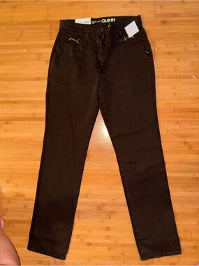 Cruel denim Dark Brown high rise straight leg jeans